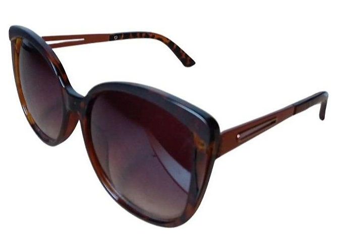 Elie Tahari Tahari Gafas de sol ojo de gato carey Castaño - vista 3