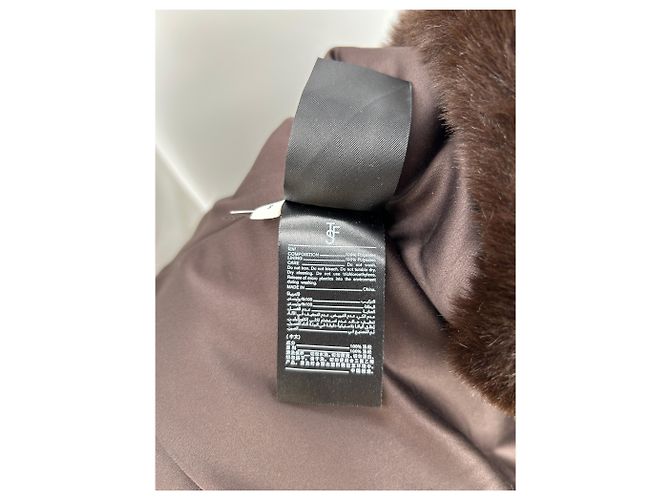 Autre Marque Abrigo de piel marrón THE FRANKIE SHOP Castaño - vista 7