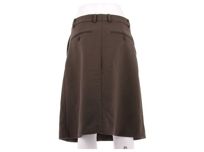Falda marrón Totême de poliéster Castaño - vista 2