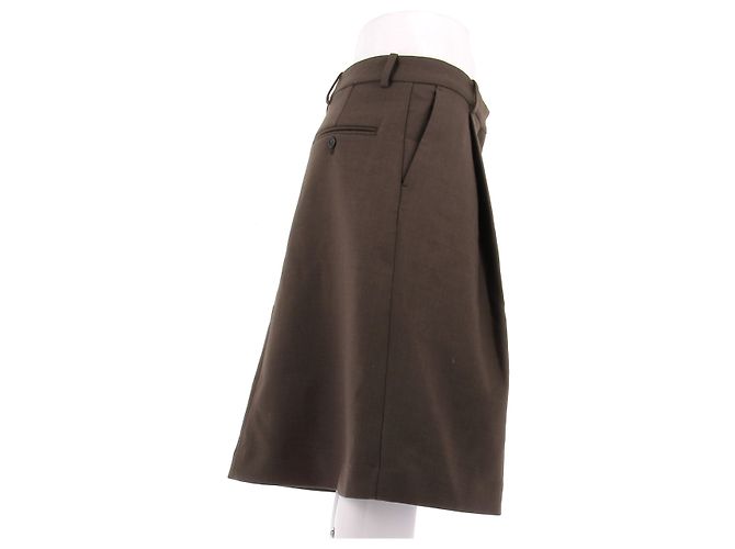 Falda marrón Totême de poliéster Castaño - vista 4