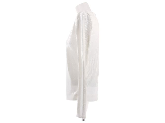 Top de lentejuelas blanco Totême - vista 4