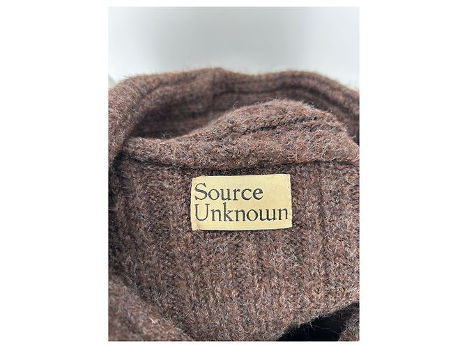 Autre Marque Pull en polyester marron - vue 5