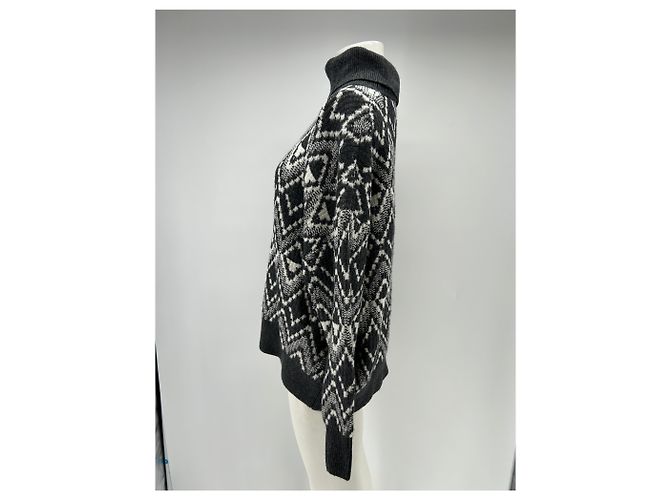 Autre Marque Pull col montant gris - vue 3