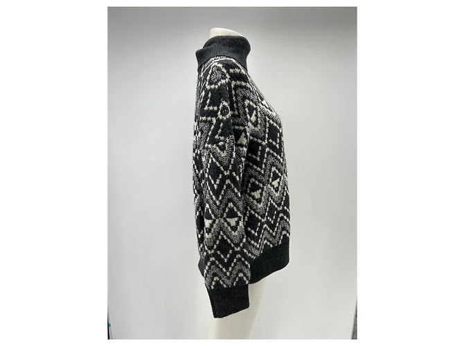 Autre Marque Pull col montant gris - vue 4