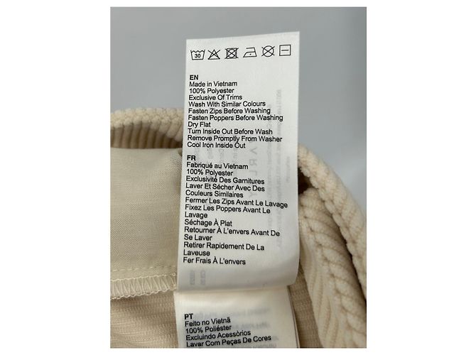 Autre Marque Pantalón de pana beige - vista 4