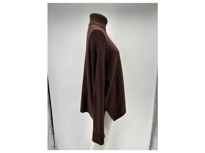 Autre Marque Pull col roulé marron - vue 4