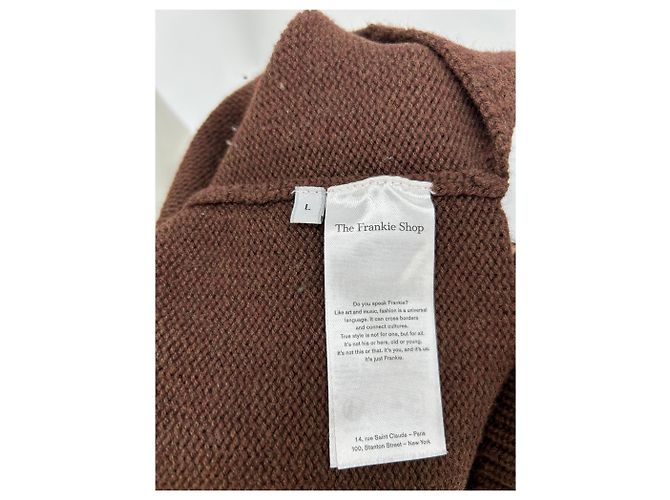 Autre Marque Pull col roulé marron - vue 6