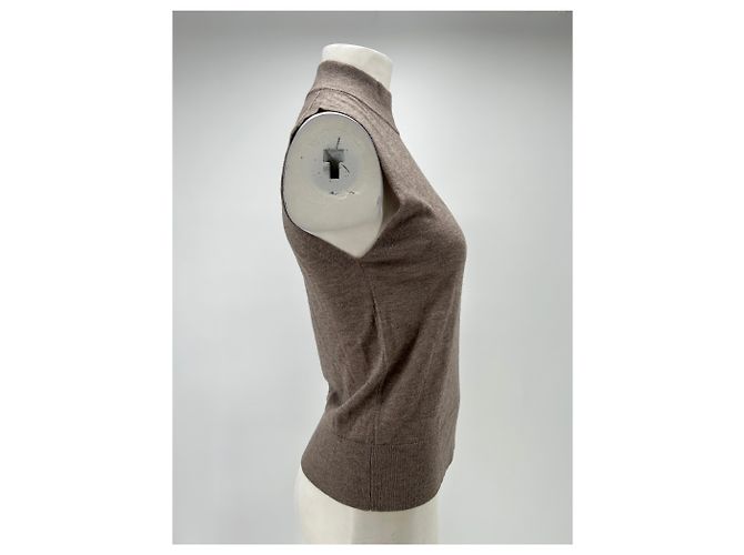 Autre Marque Jersey sin mangas marrón Castaño - vista 4