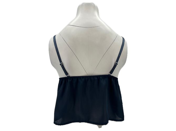 Autre Marque Top halter con pizzo blu navy KAT THE LABEL - vista 2