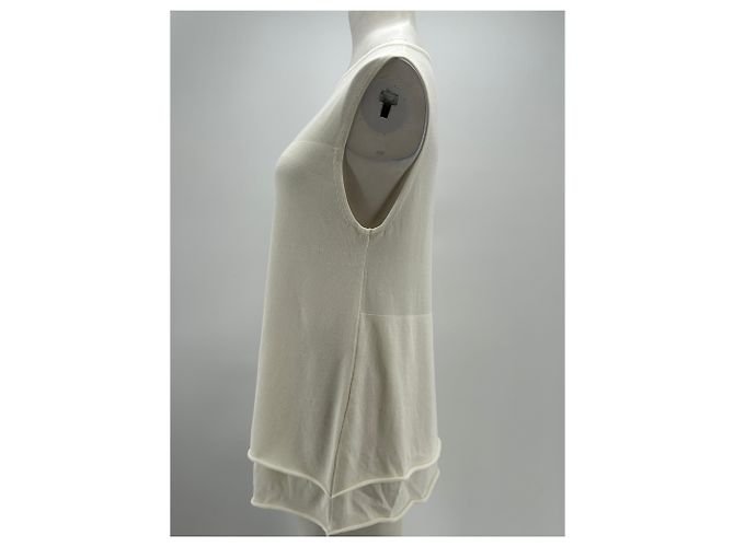 Autre Marque Top blanco con volantes de viscosa DISSH - vista 3