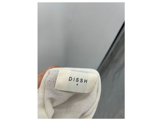 Autre Marque Top blanco con volantes de viscosa DISSH - vista 6