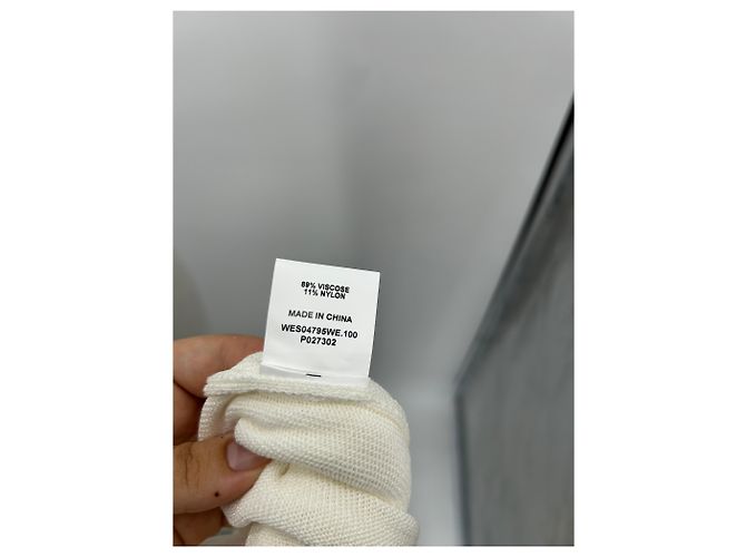 Autre Marque Top blanco con volantes de viscosa DISSH - vista 7
