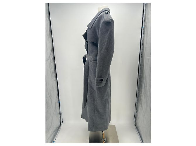 Autre Marque Abrigo largo de lana gris BAZILIKA - vista 4