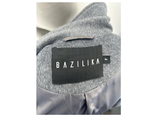Autre Marque Abrigo largo de lana gris BAZILIKA - vista 5