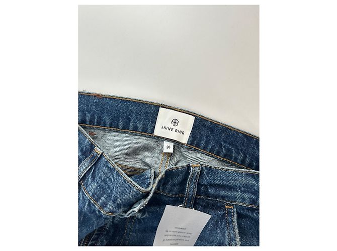 Anine Bing Blue Cotton Jeans 36 - view 3