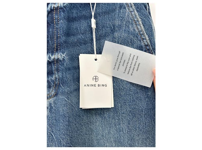 Anine Bing Blue Cotton Jeans 36 - view 4