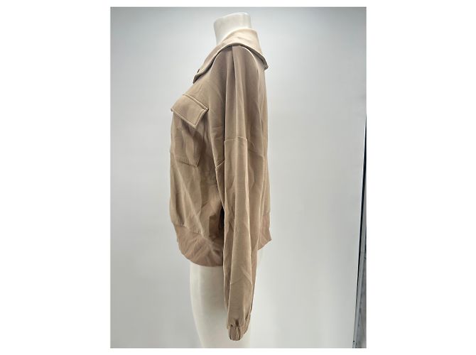 Autre Marque VARLEY Strickjacke beige aus Viscose mit Reißverschluss - Ansicht 3