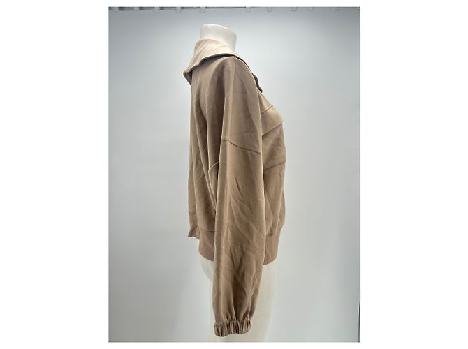 Autre Marque VARLEY Strickjacke beige aus Viscose mit Reißverschluss - Ansicht 4