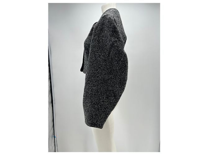 Rotate Jacke aus Wolle Grau - Ansicht 3