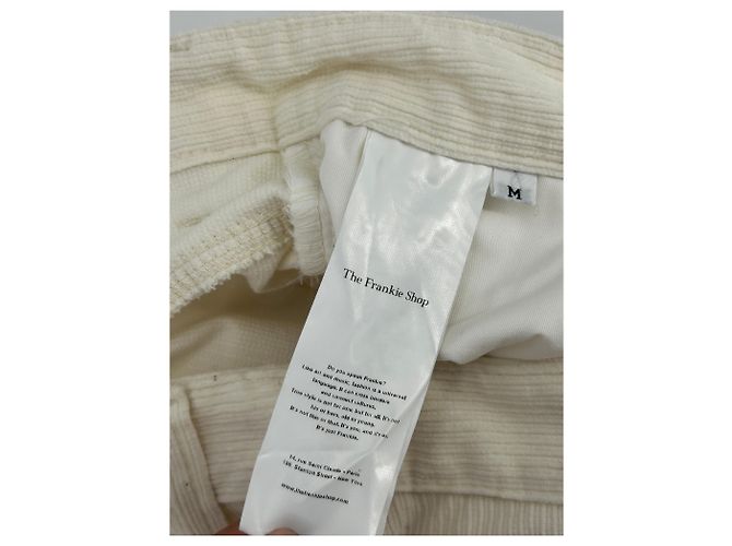 Autre Marque Calça de veludo cotelê branca Branco - vista 4