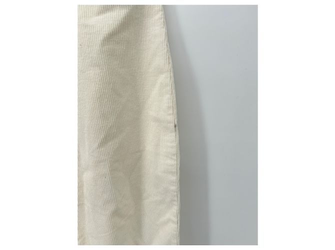 Autre Marque Calça de veludo cotelê branca Branco - vista 5