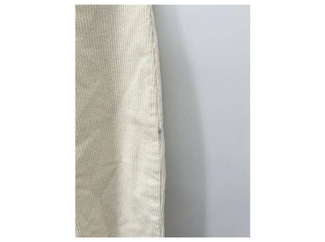 Autre Marque Calça de veludo cotelê branca Branco - vista 6