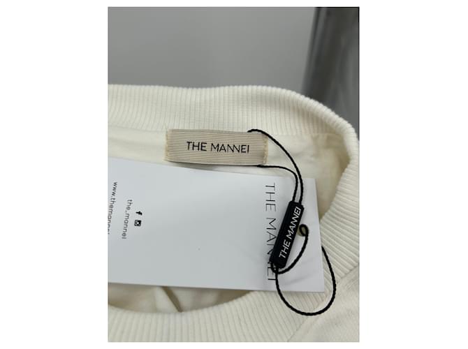Autre Marque THE MANNEI Beiger Baumwollpullover Weiß - Ansicht 5