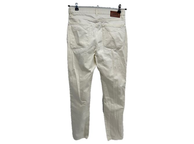 Jeans SéZane bianchi in cotone taglia 36 Bianco - vista 2