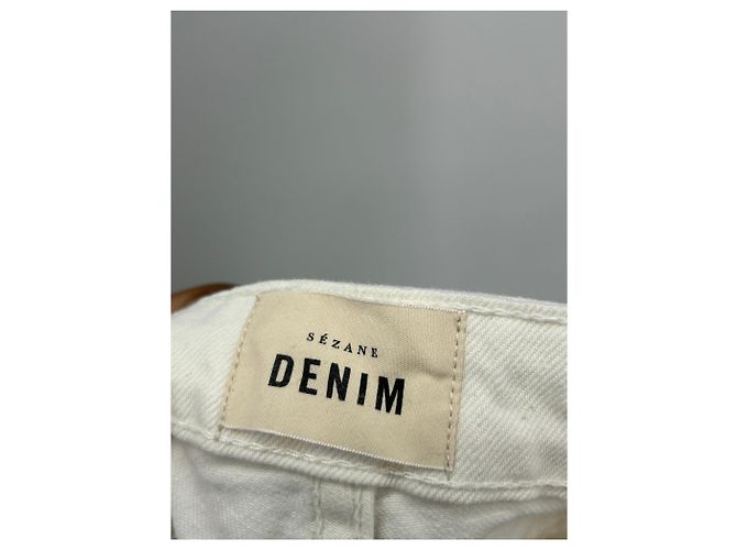 Jeans SéZane bianchi in cotone taglia 36 Bianco - vista 3