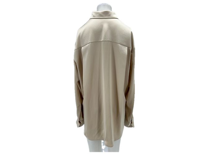 Autre Marque Satinierte Bluse beige - Ansicht 2