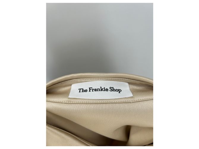 Autre Marque Satinierte Bluse beige - Ansicht 5