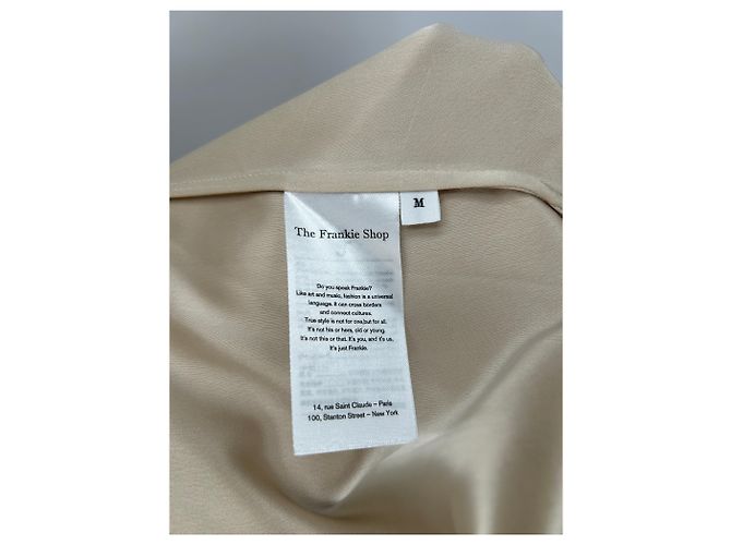 Autre Marque Satinierte Bluse beige - Ansicht 6