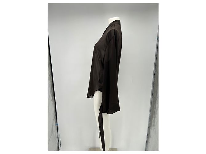 Autre Marque Camicia marrone trasparente - vista 3
