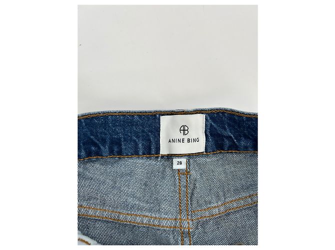 Vaqueros Anine Bing azules de algodón talla 36 - vista 3