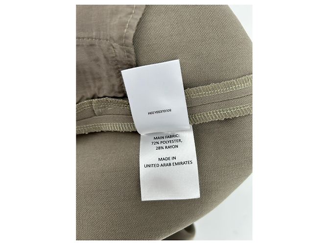 Autre Marque BOUGUESSA Grüne Hose aus Polyester Größe S Khaki - Ansicht 3