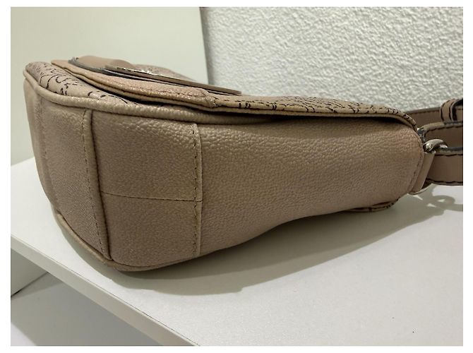 Loewe Borsa a tracolla Anagram Coated Canvas Kite Baguette Rosa Beige Grigio - vista 11