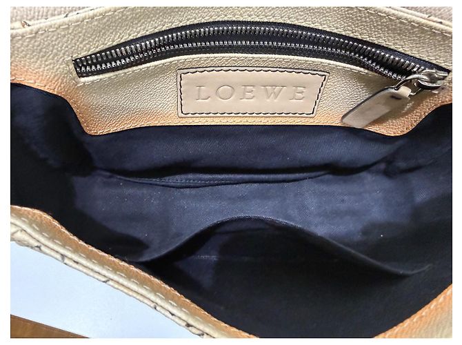 Loewe Borsa a tracolla Anagram Coated Canvas Kite Baguette Rosa Beige Grigio - vista 13