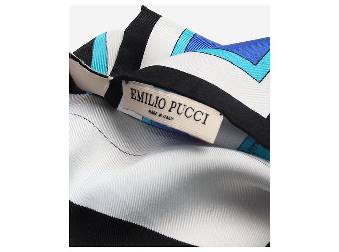 Emilio Pucci Sciarpa in seta stampata multicolore - vista 4
