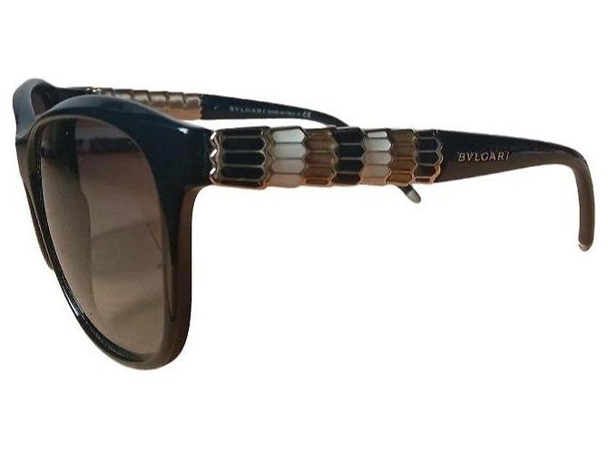 Bulgari Gafas de sol Bvlgari Serpenti Cat-Eye Castaño Negro - vista 4