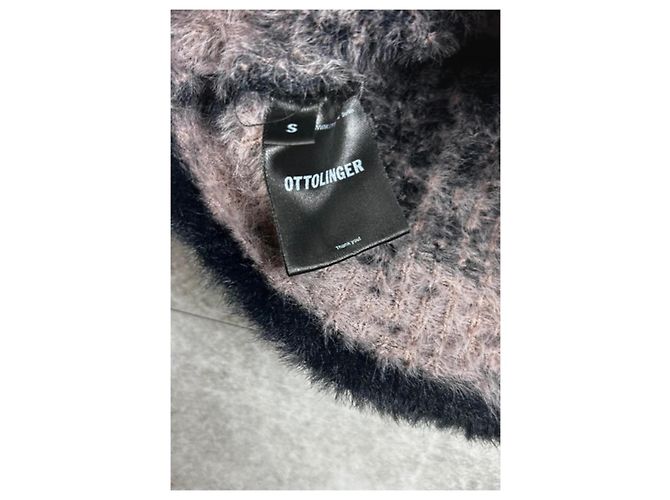 Autre Marque Pull Ottolinger degradê ombros abertos Preto Rosa Cinza Cinza antracite - vista 4
