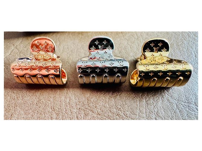 Set di mollettoni Monogram Louis Vuitton D'oro Silver hardware Gold hardware - vista 2