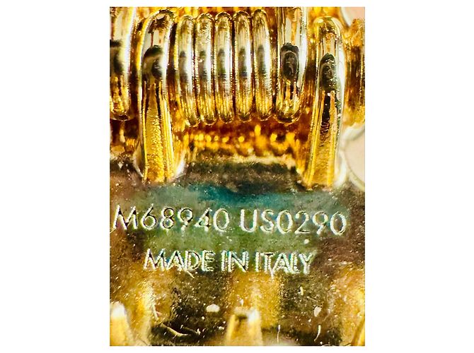 Set di mollettoni Monogram Louis Vuitton D'oro Silver hardware Gold hardware - vista 4