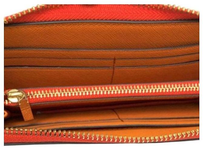 Tory Burch Cartera con cremallera estampada Castaño Blanco Roja Azul Verde Naranja - vista 3