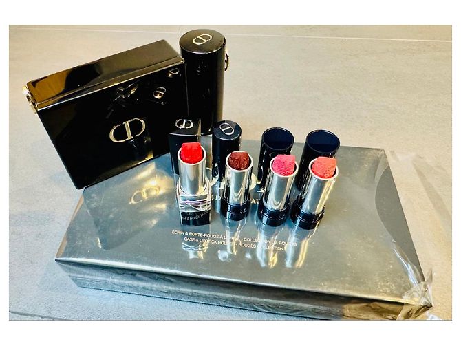 Dior Rouge Dior Minaudière Lippenstift Kollektion Set Schwarz Rot Golden - Ansicht 8