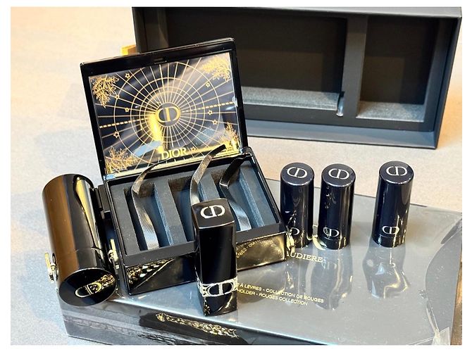 Dior Rouge Dior Minaudière Lippenstift Kollektion Set Schwarz Rot Golden - Ansicht 9