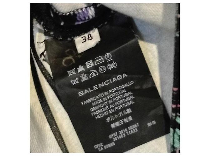 Balenciaga Vaqueros Skinny Estampados Rosa Blanco Verde Azul claro Azul oscuro - vista 3
