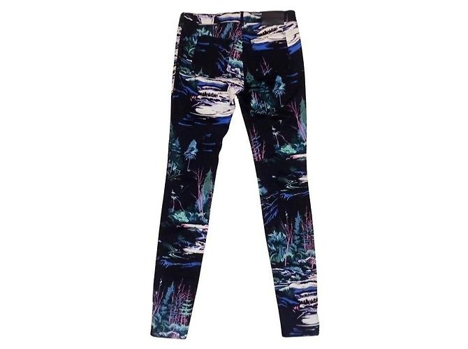Balenciaga Vaqueros Skinny Estampados Rosa Blanco Verde Azul claro Azul oscuro - vista 5