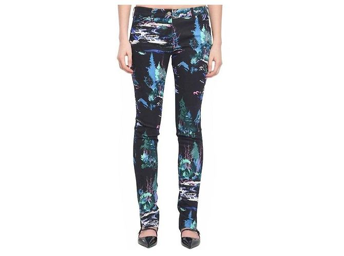 Balenciaga Vaqueros Skinny Estampados Rosa Blanco Verde Azul claro Azul oscuro - vista 6