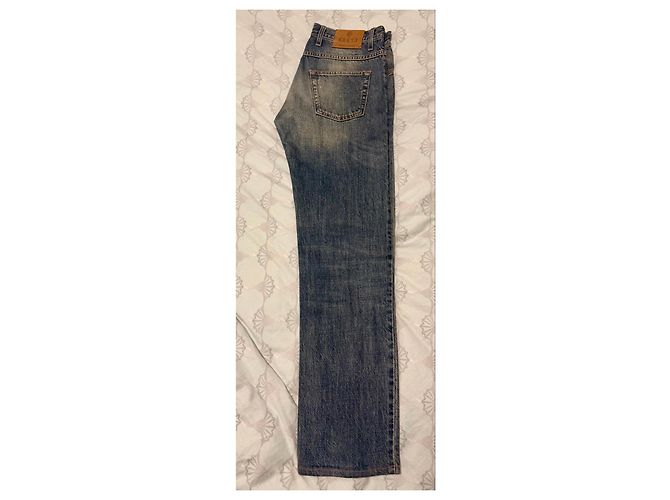 Gucci Horsebit Web Stripe Denim Jeans - view 3