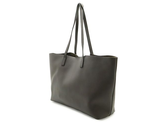 Borsa a tracolla in pelle grigia Yves Saint Laurent Marrone - vista 3